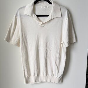 Suitsupply Cotton Silk Johnny Collar Shirt XL